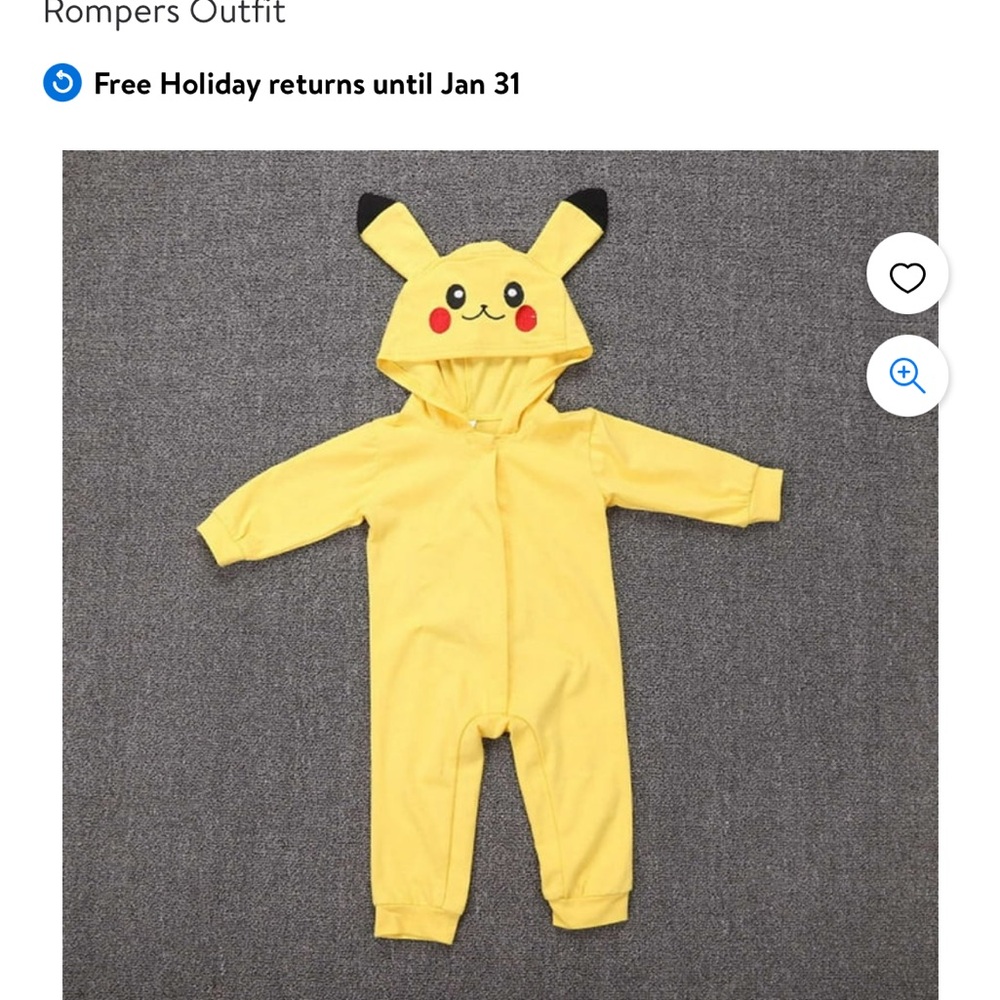 Pikachu costume
